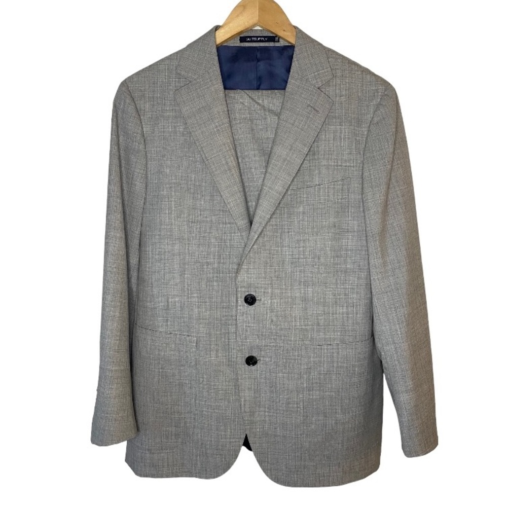 Suit-Supply Light Grey Havana Blazer & Trousers